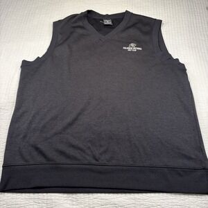 Nike Golf Vest Men's XL Black Performance Dri-Fit Colorado‎ Buffalo Golf Club CU